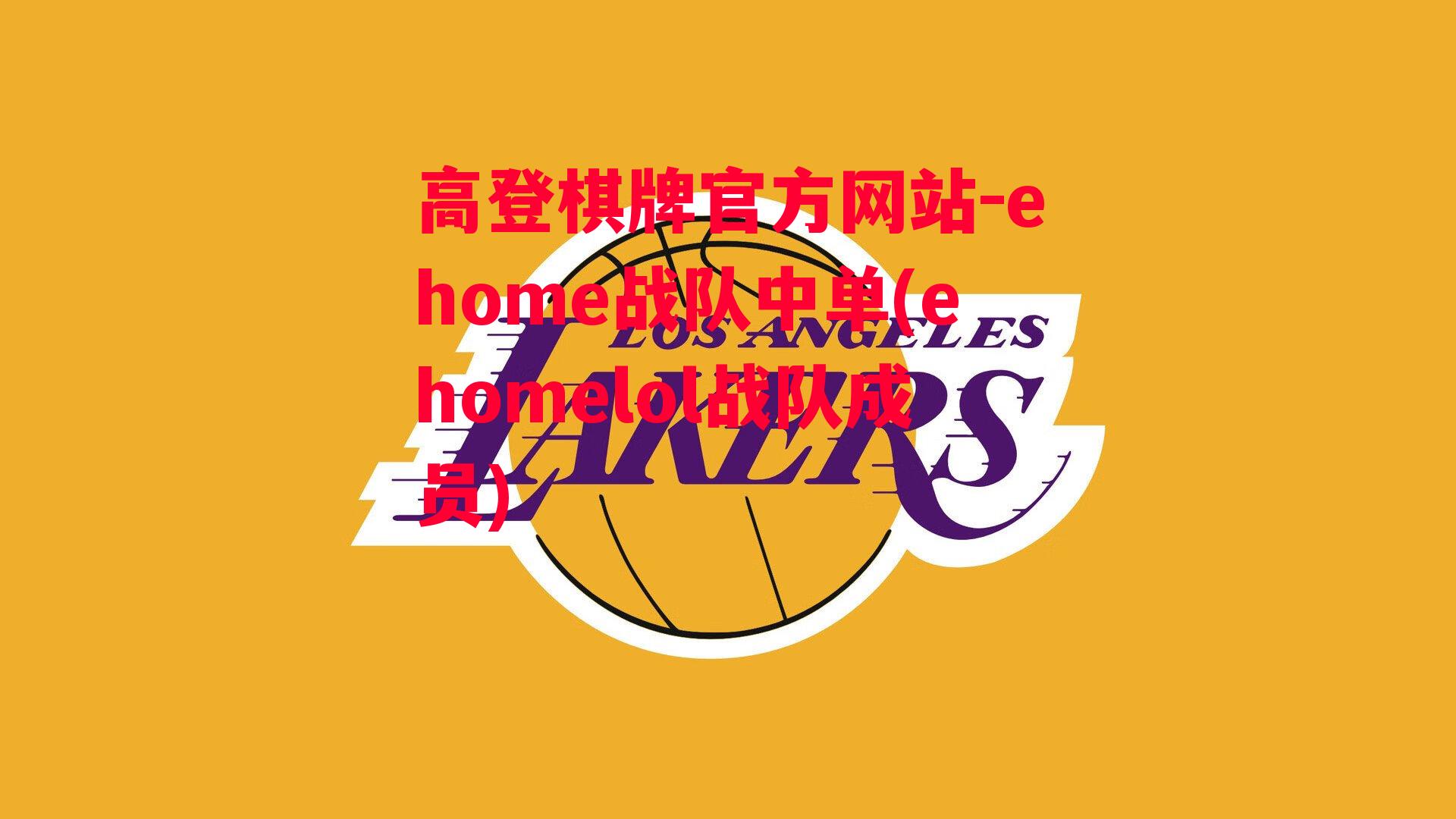 ehome战队中单(ehomelol战队成员)